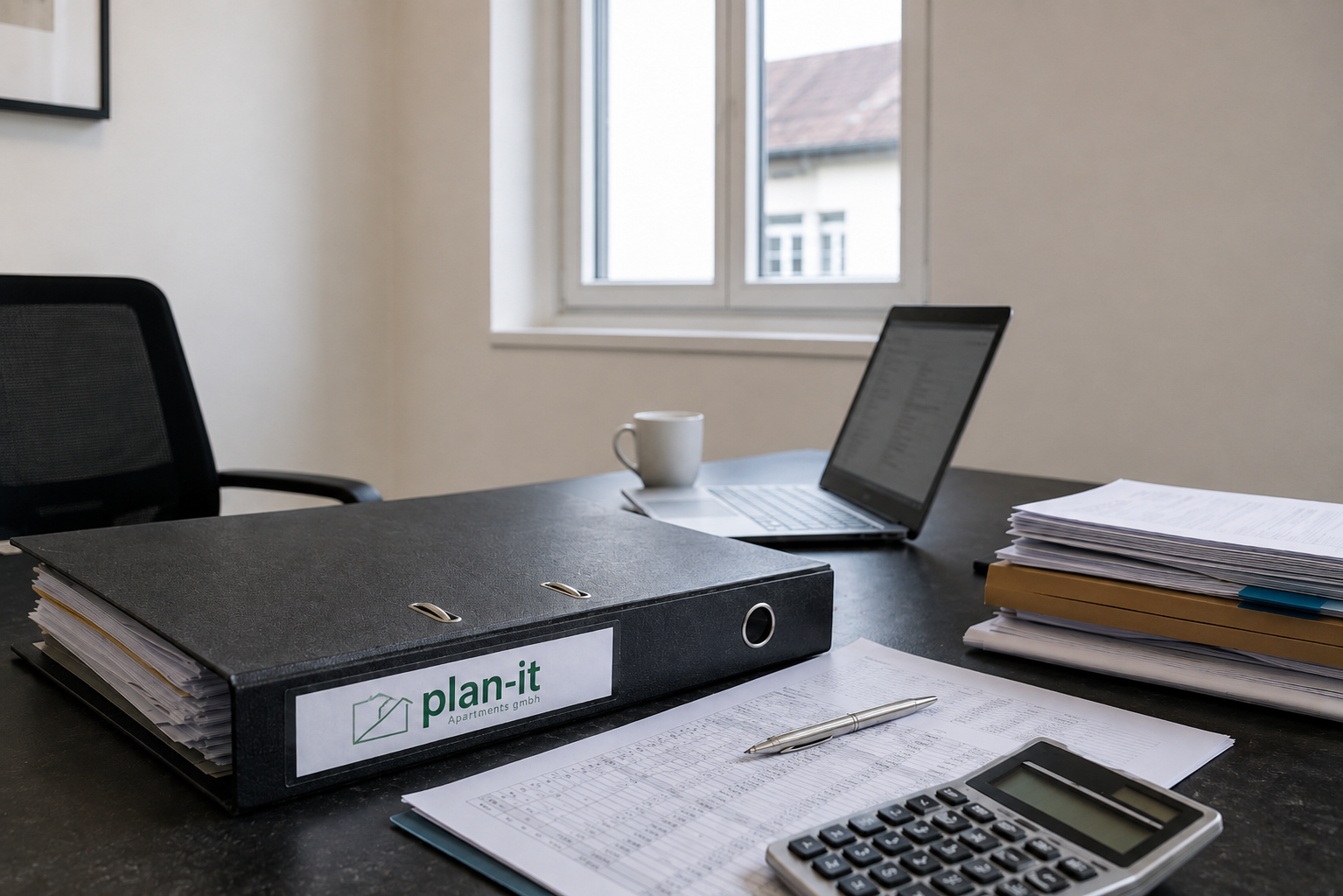 Arbeitsplatz der PLAN·IT Liegenschaftsverwaltung